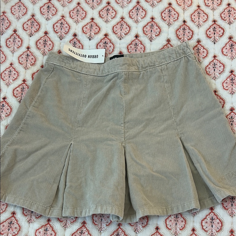 Urban Outfitters Tan Corduroy mini Skirt NWT